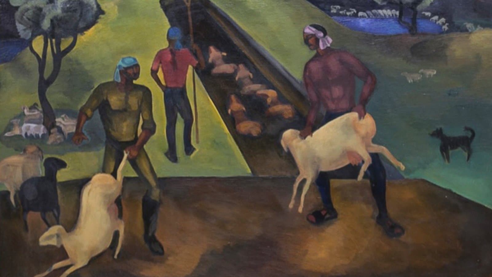 Әбдірашит Сыдыханов, Қойларды шомылдыру, 1969 ж.