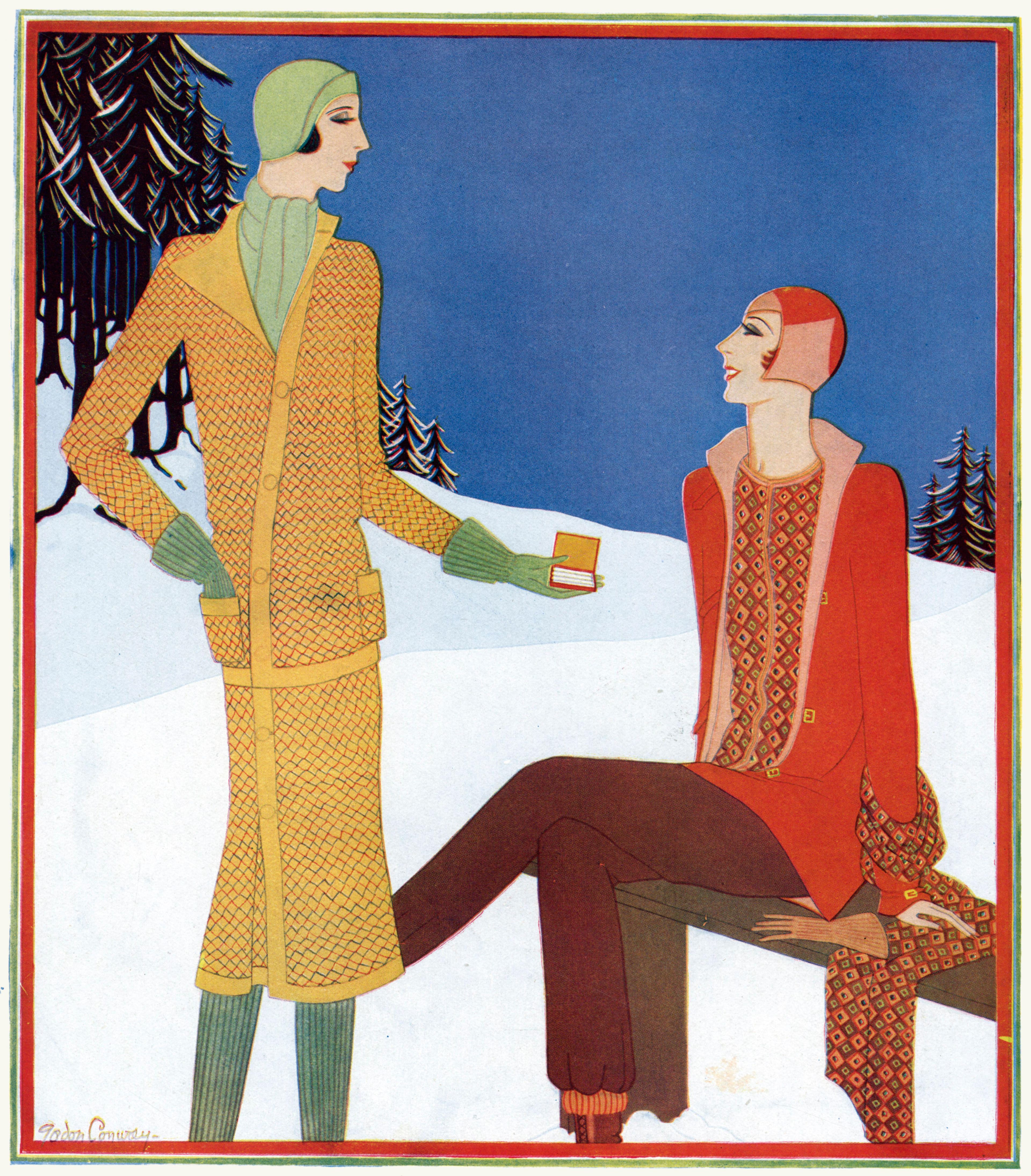 2M3K7JT Tatler winter fashions, by Gordon Conway