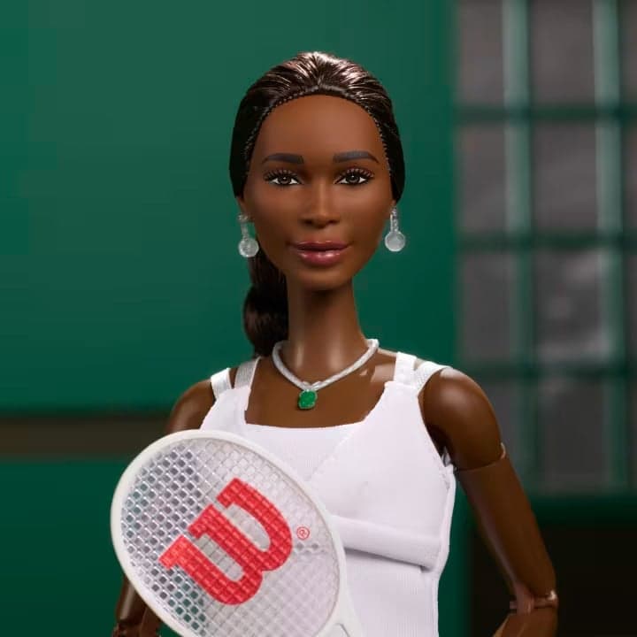 Barbie қуыршағы Винус Уильямс бейнесінде