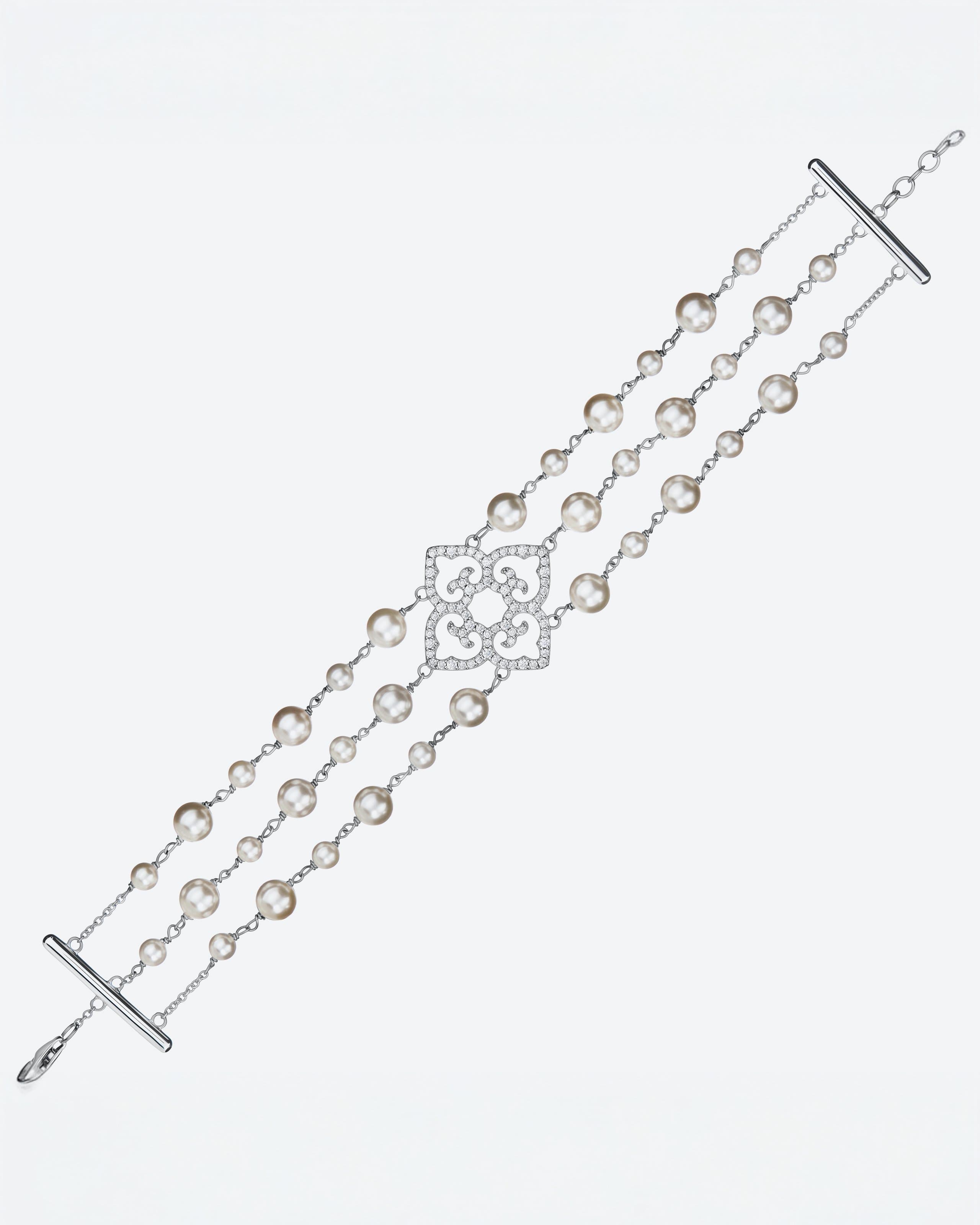 Браслет «Классик с жемчугом гранд»